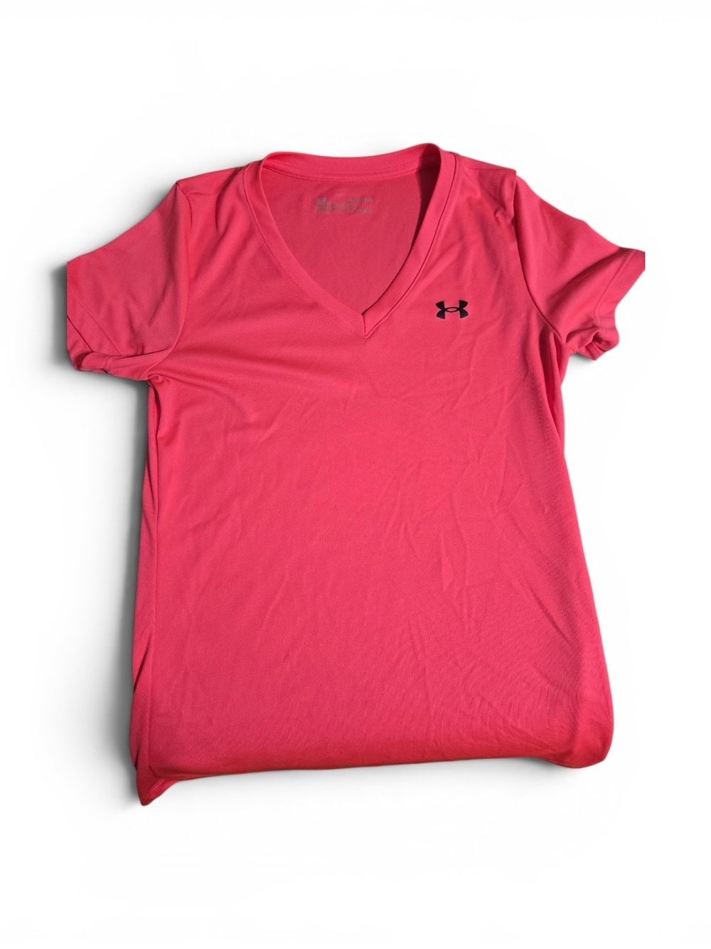 Under Armour Women’s V-Neck Short Sleeve Tee in Pink
